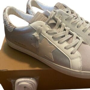 Women’s Vintage Havana Meera Sneakers Silver Snake RARE NEW size 10 Retro
